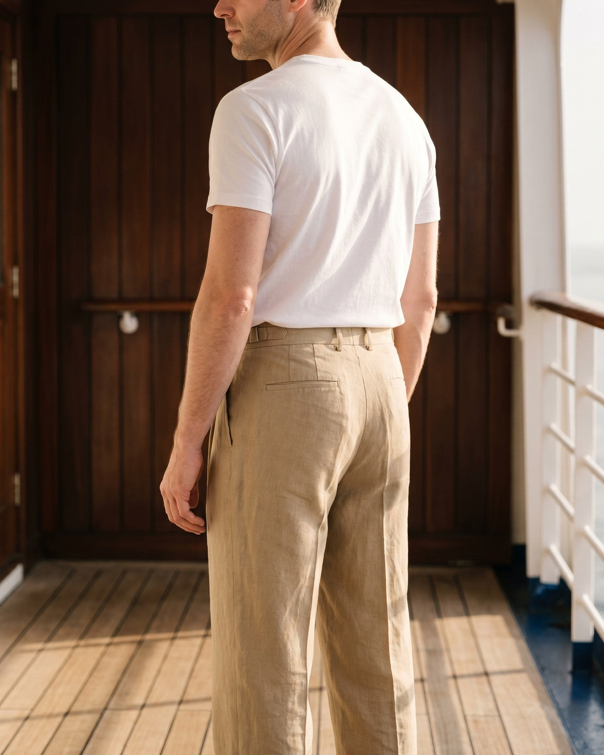 Ercole Pleated Linen Trousers