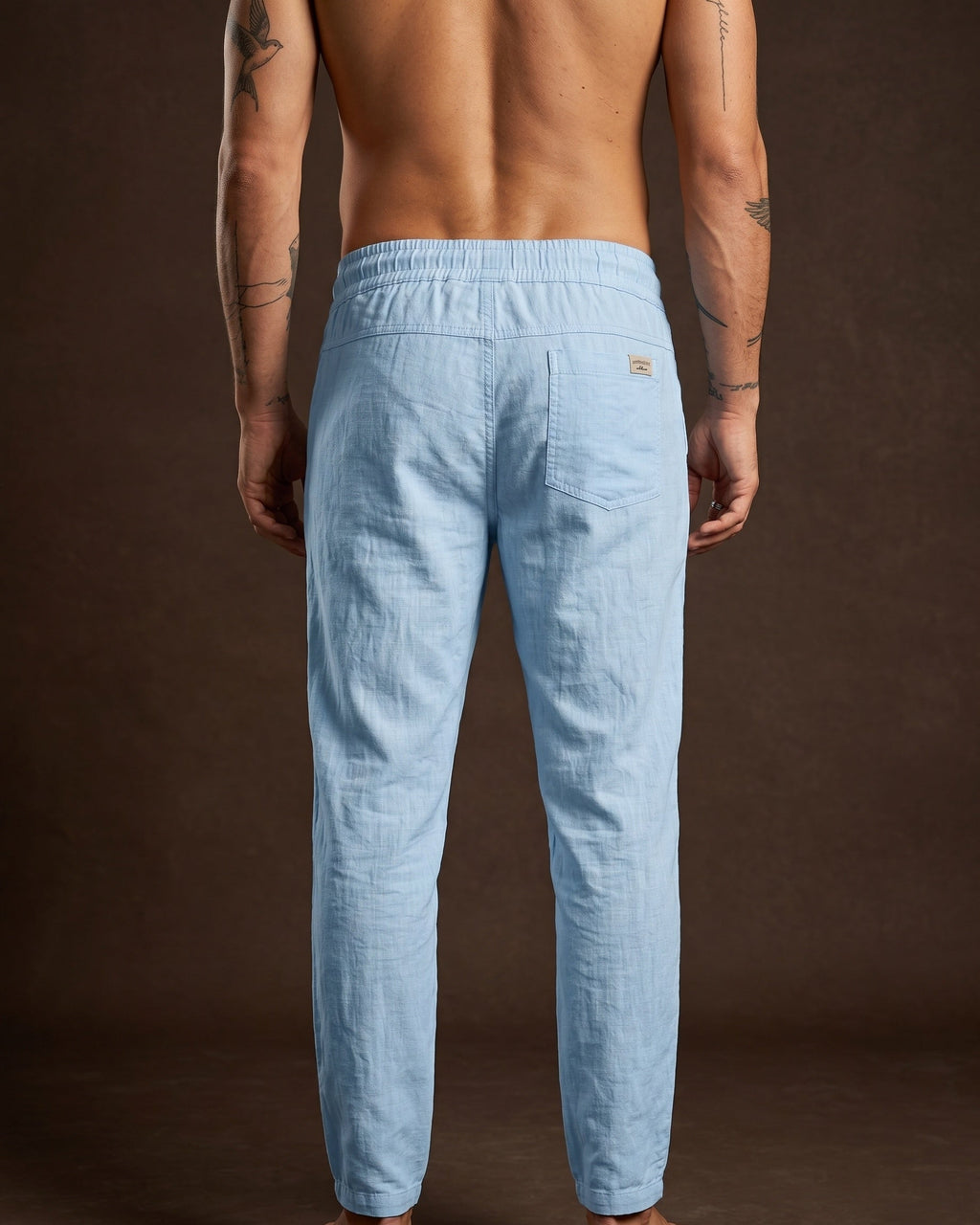 Gennaro Linen Relaxed Drawstring Trousers