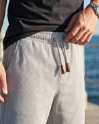 Tomas Waffle-Knit Relaxed Drawstring Shorts