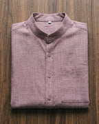 Filippo Linen Mandarin Collar Shirt