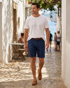 Eugenio Linen Tailored Chino Shorts