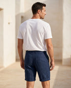 Eugenio Linen Tailored Chino Shorts