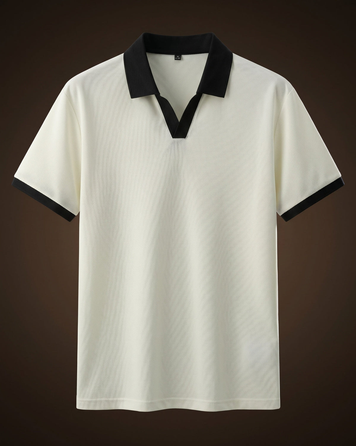 Zeno Nylon Blend Open Collar Polo