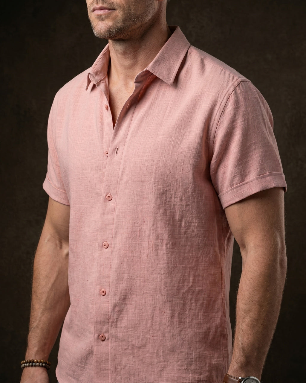 Flavio Linen Short Sleeve Button-Up Shirt