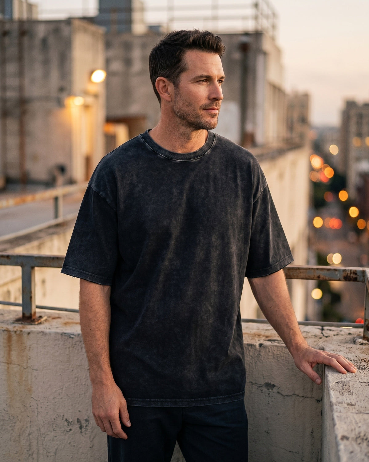 Elio Cotton Washed Oversize T-Shirt
