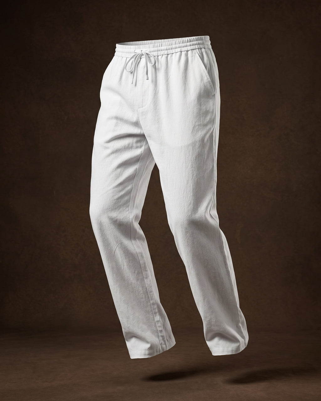 Umberto Linen Relaxed Straight-Leg Trousers