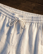 Umberto Linen Relaxed Straight-Leg Trousers
