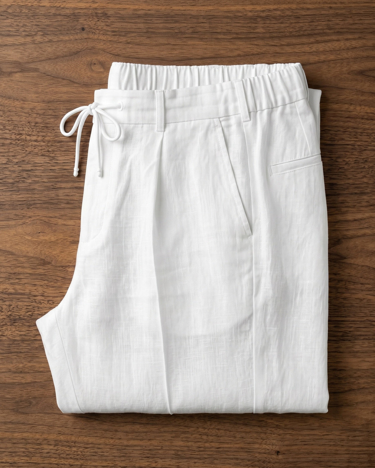 Pietro Linen Pleated Tailored Trousers