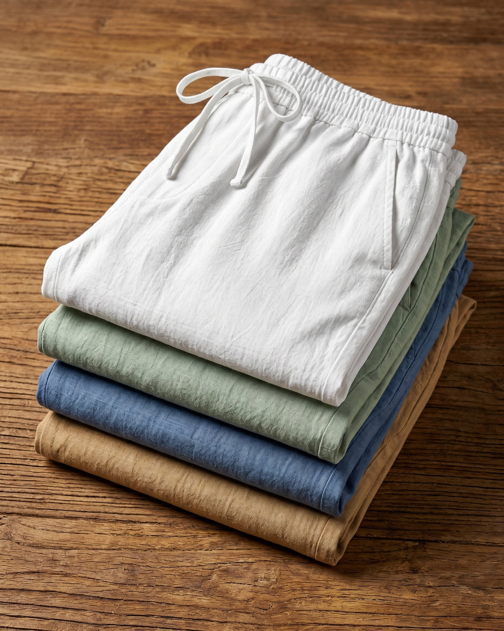 Umberto Linen Relaxed Straight-Leg Trousers