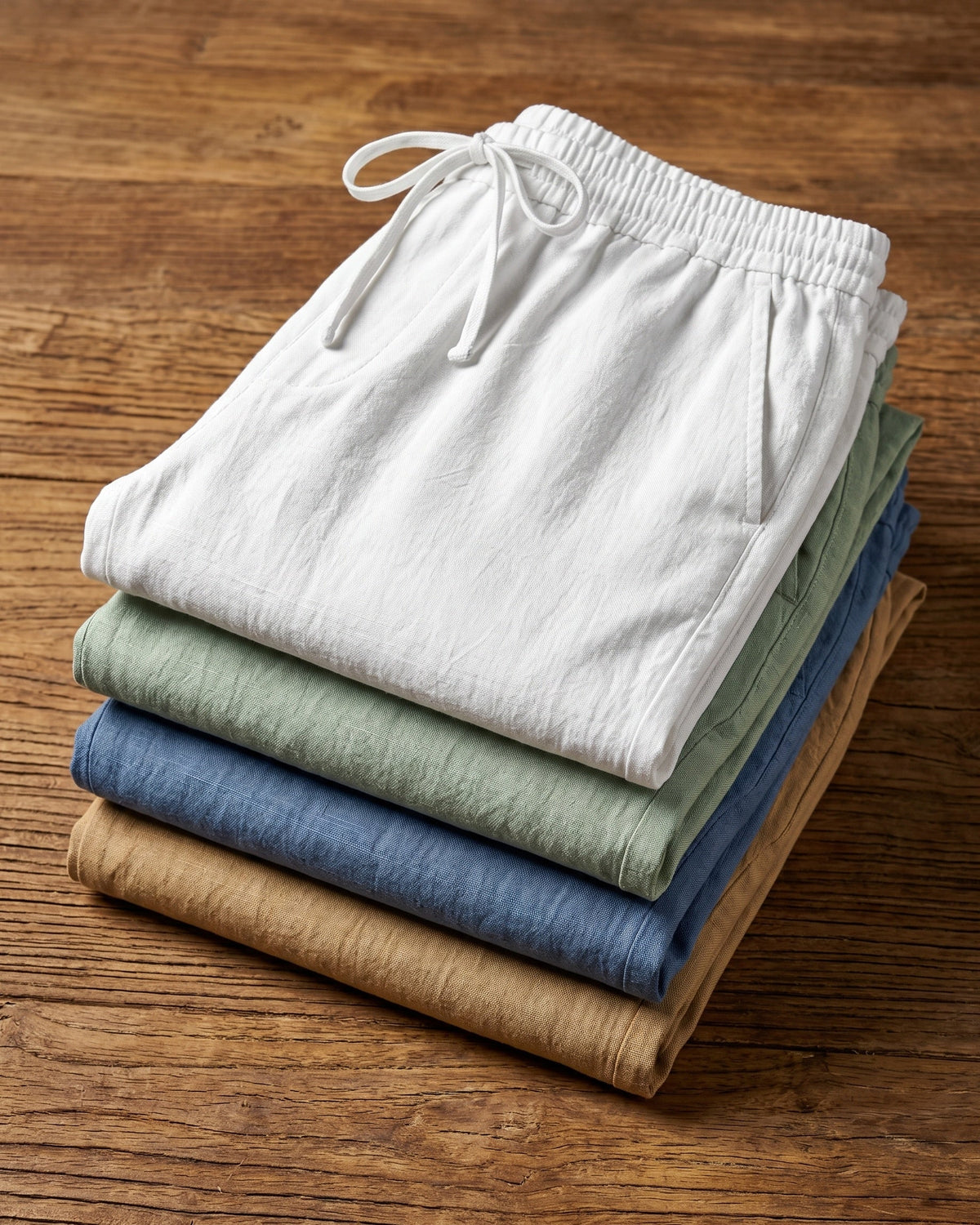 Umberto Linen Relaxed Straight-Leg Trousers
