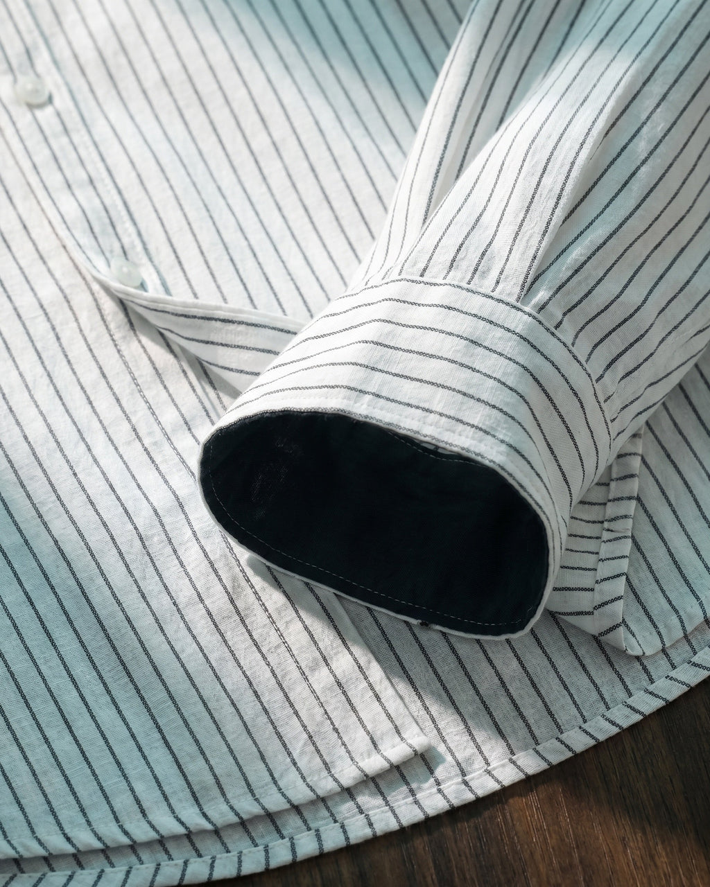 Ottavio Linen Mandarin Collar Shirt