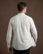 Ottavio Linen Mandarin Collar Shirt