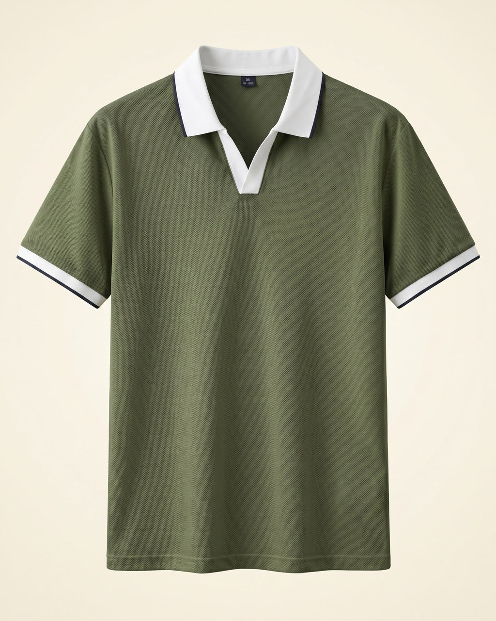 Zeno Nylon Blend Open Collar Polo
