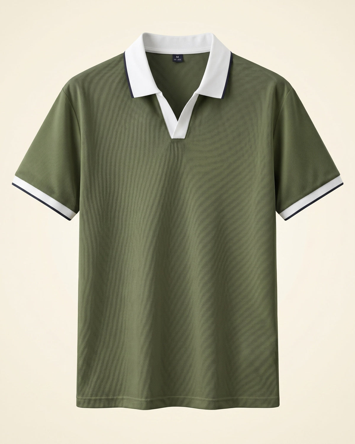 Zeno Nylon Blend Open Collar Polo