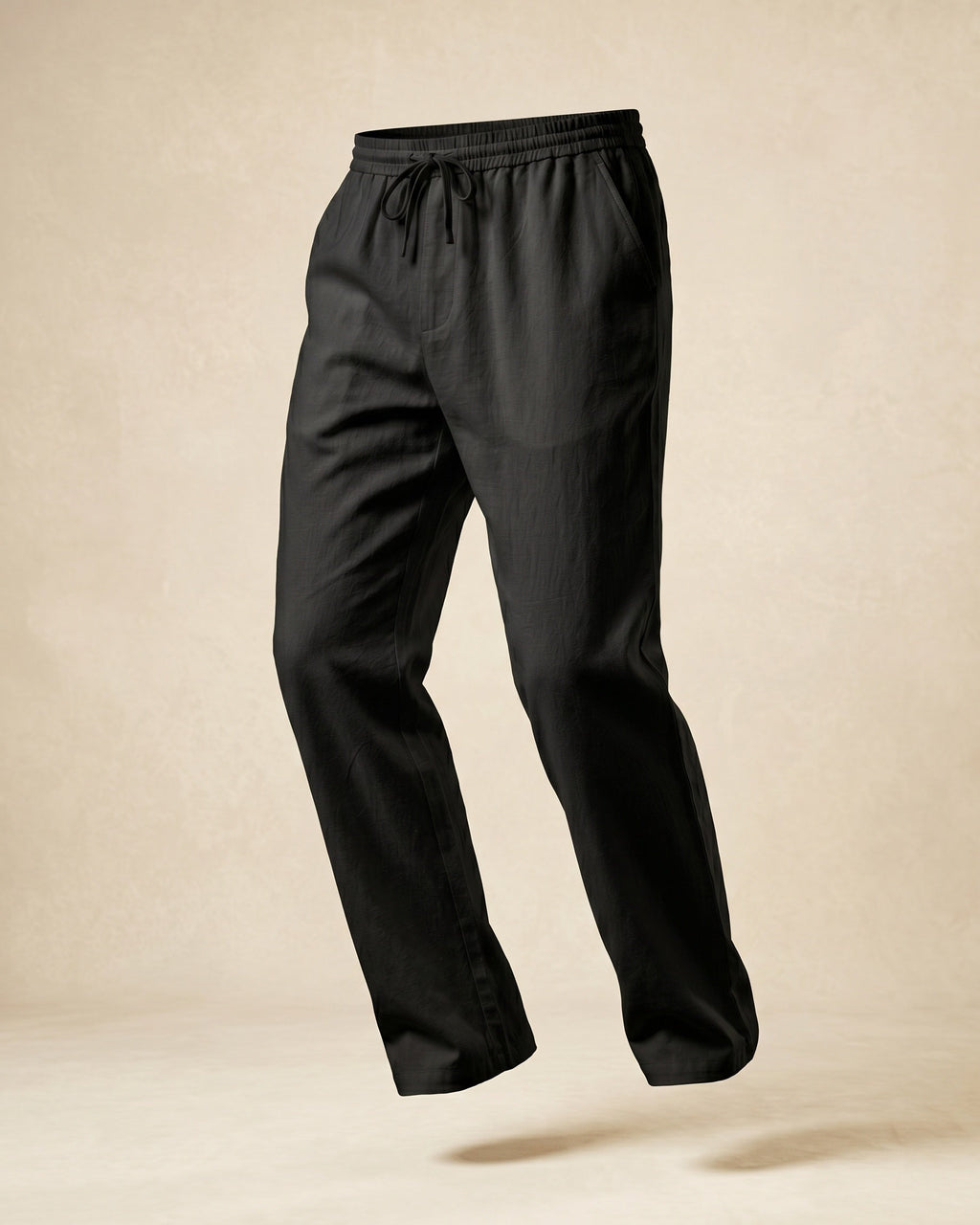 Umberto Linen Relaxed Straight-Leg Trousers