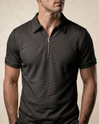 Hugo Piqué Knit Half-Zip Polo