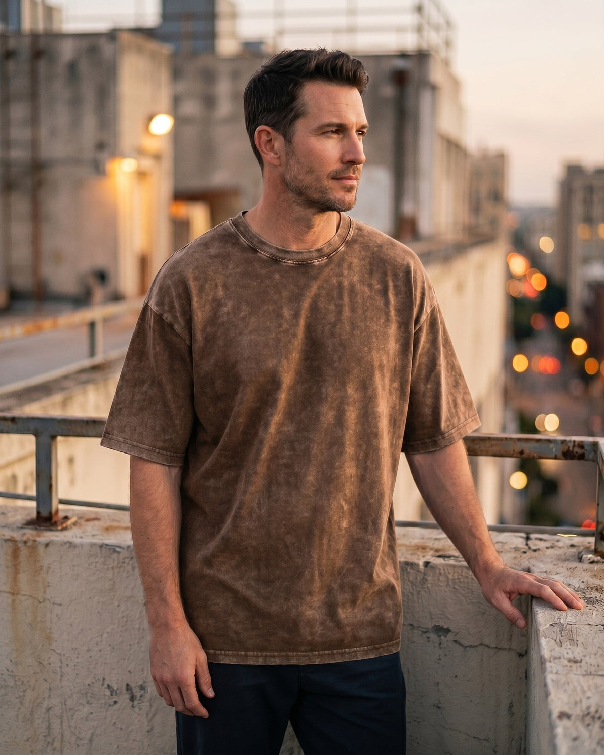 Elio Cotton Washed Oversize T-Shirt