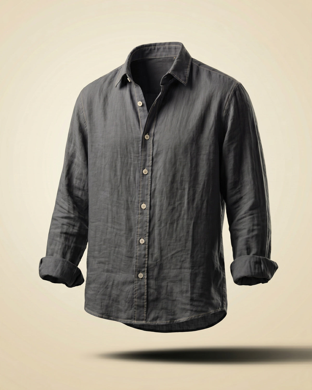 Santiago Linen Relaxed Button-Up Shirt
