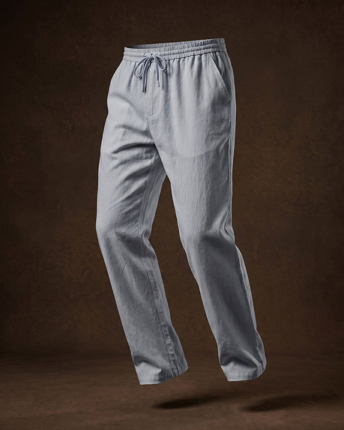 Umberto Linen Relaxed Straight-Leg Trousers
