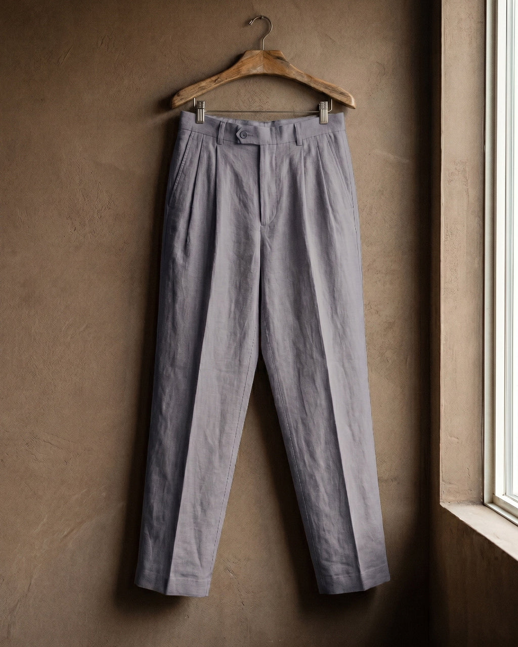 Ercole Pleated Linen Trousers