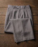 Ercole Pleated Linen Trousers