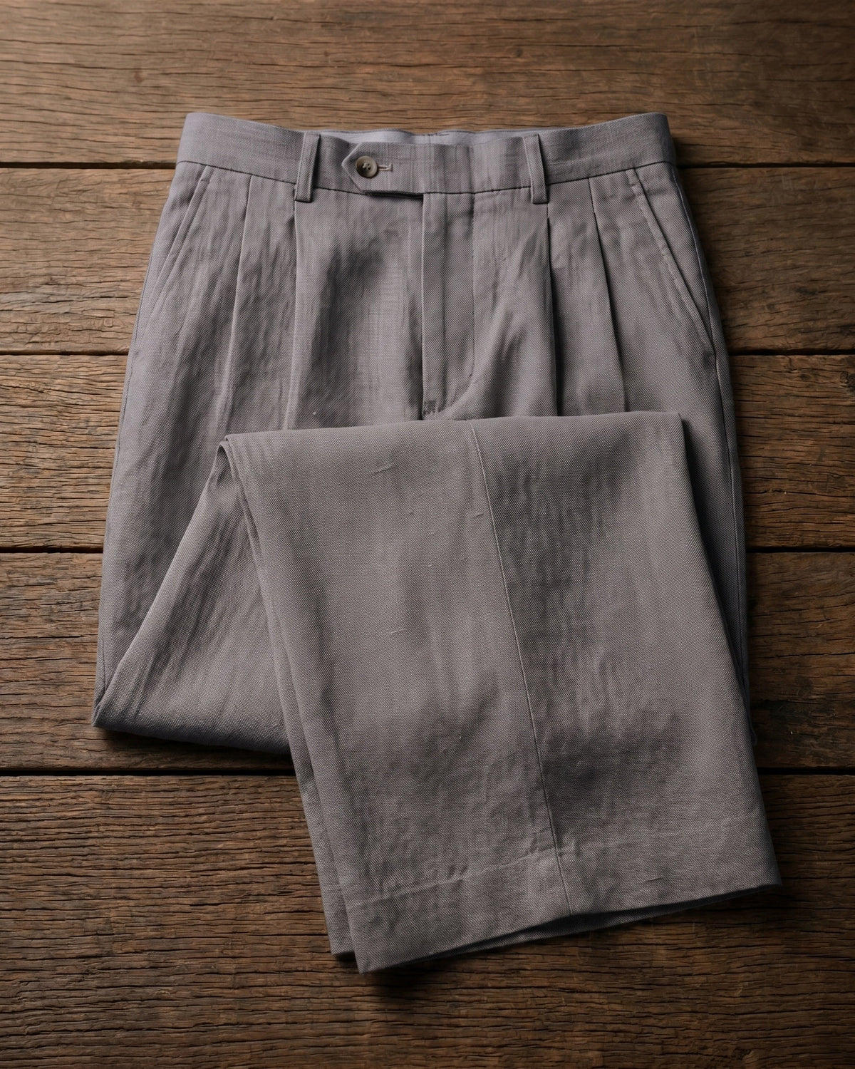Ercole Pleated Linen Trousers