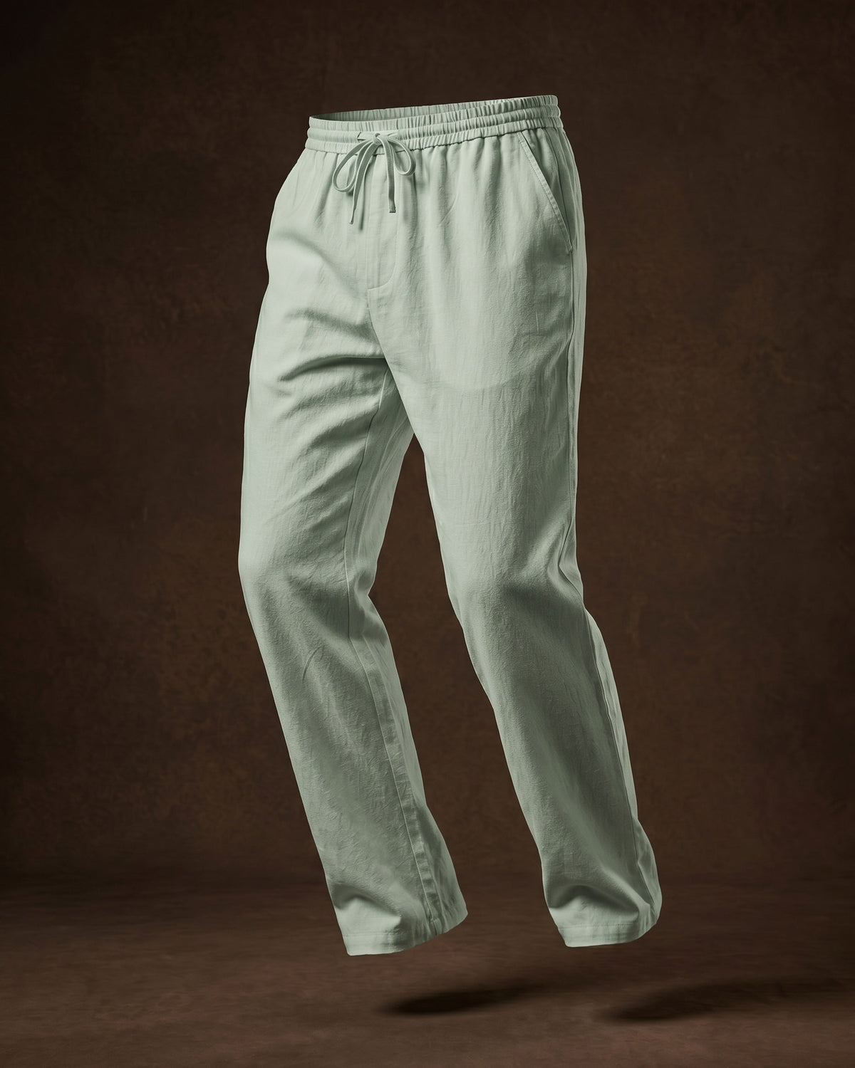 Umberto Linen Relaxed Straight-Leg Trousers