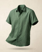 Flavio Linen Short Sleeve Button-Up Shirt