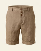 Eugenio Linen Tailored Chino Shorts