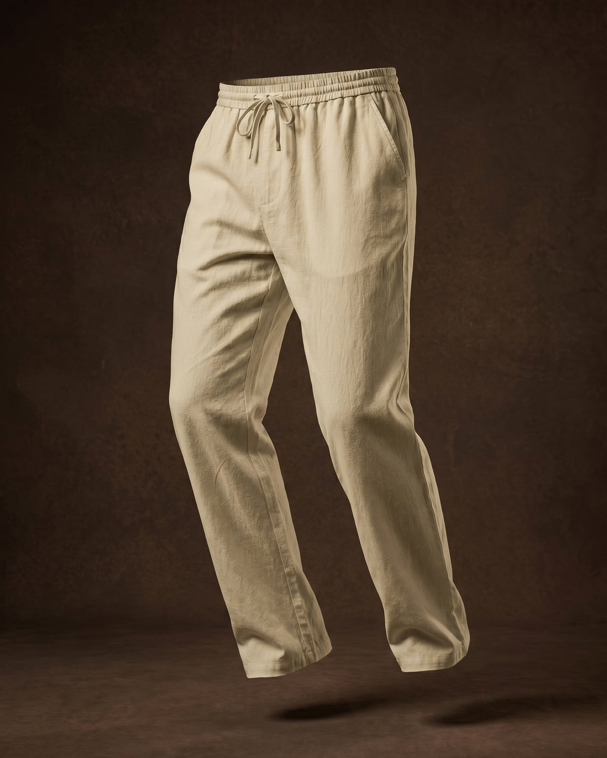Umberto Linen Relaxed Straight-Leg Trousers