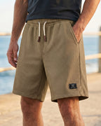 Tomas Waffle-Knit Relaxed Drawstring Shorts