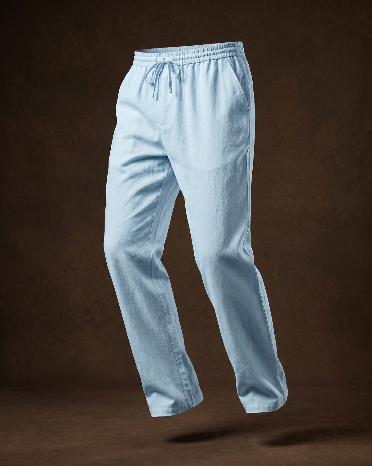 Umberto Linen Relaxed Straight-Leg Trousers