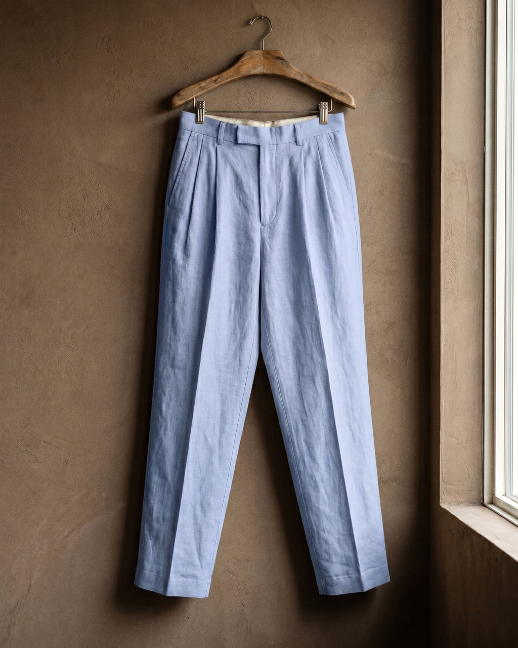 Ercole Pleated Linen Trousers