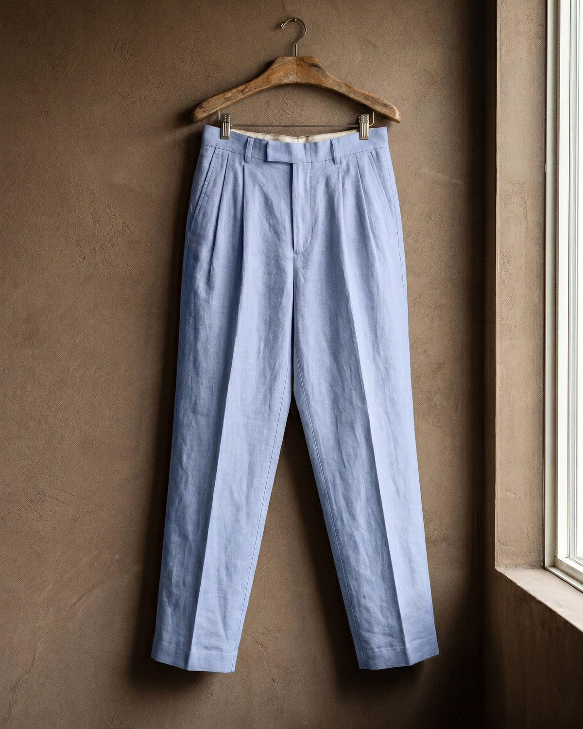 Ercole Pleated Linen Trousers