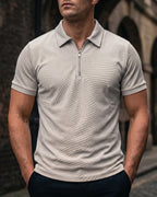 Hugo Piqué Knit Half-Zip Polo