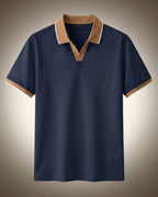 Zeno Nylon Blend Open Collar Polo