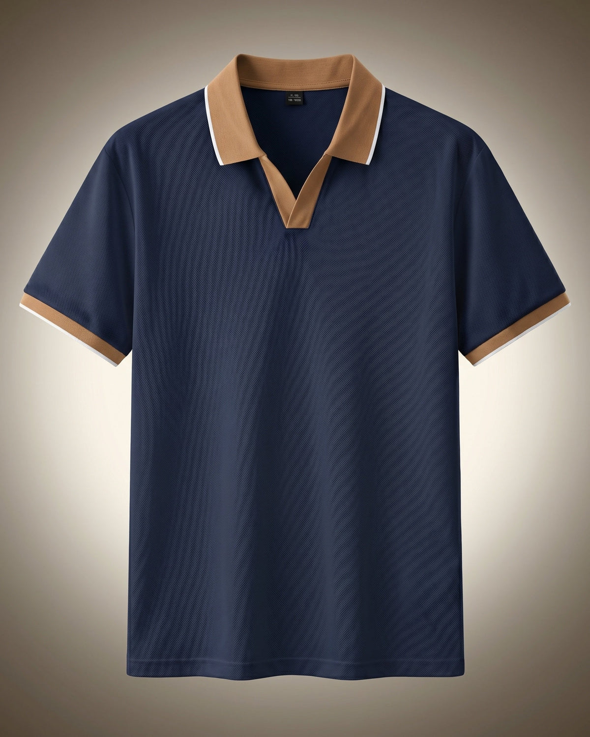 Zeno Nylon Blend Open Collar Polo