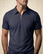Hugo Piqué Knit Half-Zip Polo