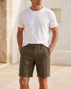Eugenio Linen Tailored Chino Shorts