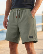 Tomas Waffle-Knit Relaxed Drawstring Shorts