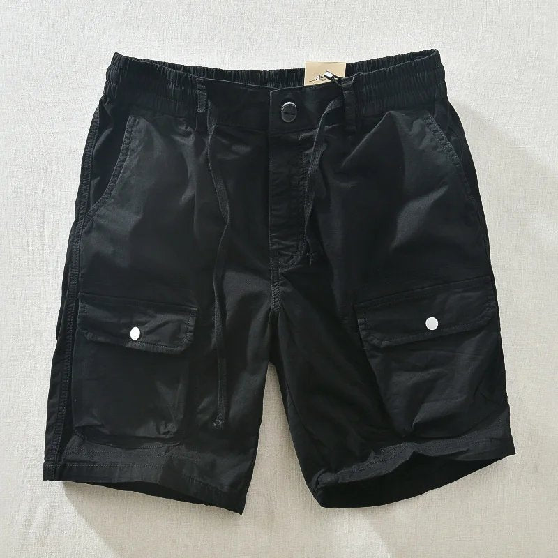 Demetrio Cargo Utility Cotton Shorts