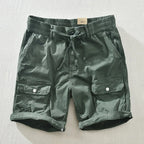 Demetrio Cargo Utility Cotton Shorts