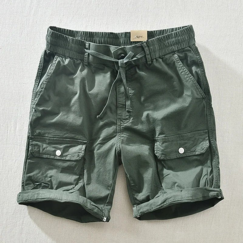 Demetrio Cargo Utility Cotton Shorts
