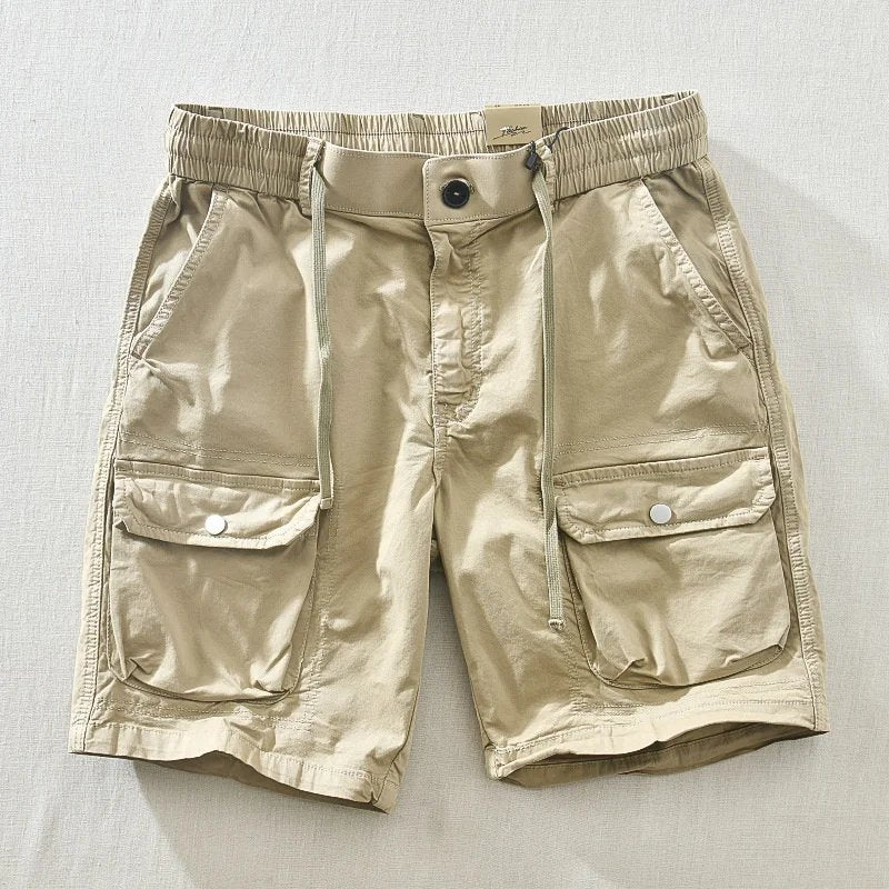Demetrio Cargo Utility Cotton Shorts