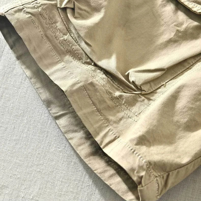 Demetrio Cargo Utility Cotton Shorts