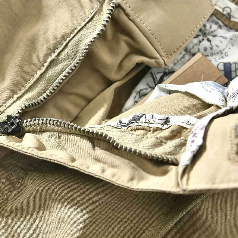 Demetrio Cargo Utility Cotton Shorts