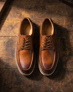 Egidio Leather Moc-Toe Oxford