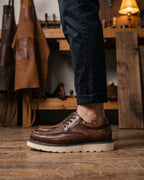 Egidio Leather Moc-Toe Oxford