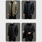Gabardina para Hombre con Forro Desmontable y Cinturón