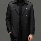 Gabardina para Hombre con Forro Desmontable y Cinturón